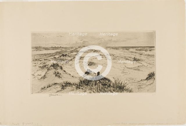 Looking Over the Sand Dunes - Easthampton, 1880. Creator: Thomas Moran.