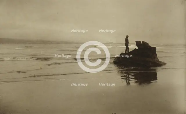 Looking seaward, 1889. Creator: Myra Albert Wiggins.