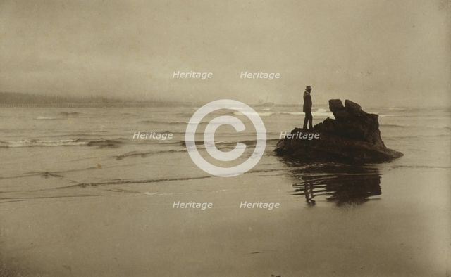 Looking seaward, 1889. Creator: Myra Albert Wiggins.