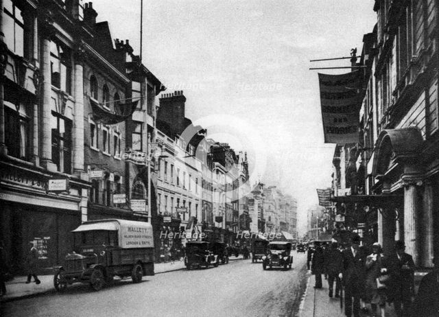 Looking south in New Bond Street, London, 1926-1927. Artist: Unknown