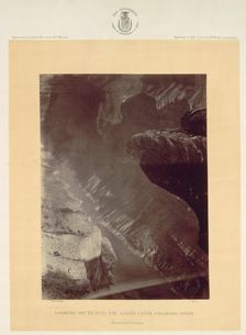Looking South into the Grand Canyon, Colorado River, Sheavwitz, 1872. Creator: William H. Bell (American, 1830-1910)