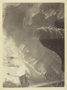Looking South into the Grand Cañon, Colorado River, Sheavwitz Crossing, 1872. Creator: William H. Bell