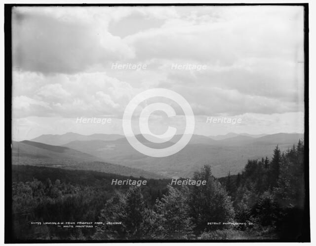 Looking s.w. from Prospect Farm, Jackson, White Mountains, between 1890 and 1901. Creator: Unknown.