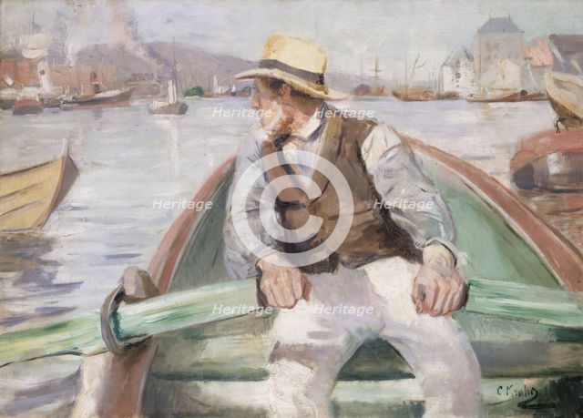Look ahead, Bergen Harbour, 1884. Creator: Christian Krohg.