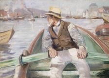 Look ahead, Bergen Harbour, 1884. Creator: Christian Krohg