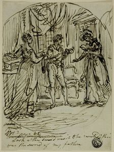 Look at This Sword, Was it to Be Resisted?, from Eleanora: from the Sorrows of Werter, n.d. Creators: Haggitt, William Artaud, Edward Dayes