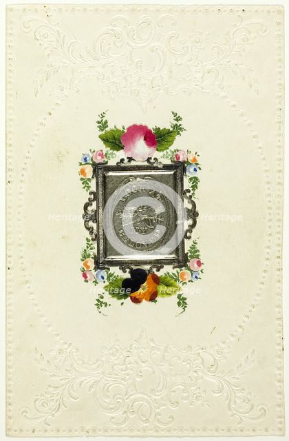 Look at My Beloved (valentine), 1850/59. Creator: Unknown.