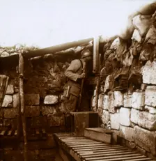 Look-out, Champagne, France, c1914-c1918