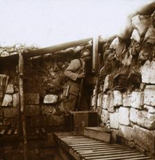 Look-out, Champagne, France, c1914-c1918