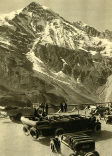 Look-out point at Hochmais on the Grossglockner Alpine Road, Austria, c1935. Creator: Unknown