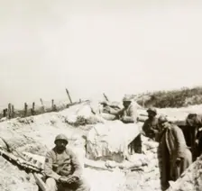 Look-out post, Massiges, northern France, c1914-c1918