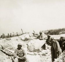 Look-out post, Massiges, northern France, c1914-c1918