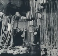 Loom of life (testing parachutes for the Fleet Air Arm 1941. Artist: Cecil Beaton