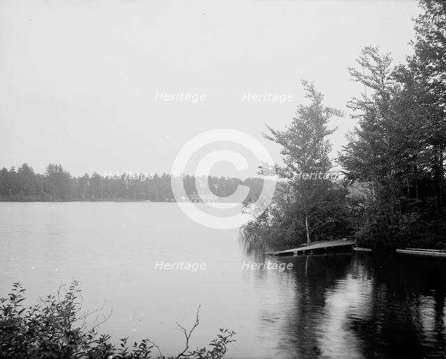 Loon Lake and Chase's Hotel, Adirondack Mts., N.Y., between 1900 and 1910. Creator: Unknown.