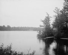 Loon Lake and Chase's Hotel, Adirondack Mts., N.Y., between 1900 and 1910. Creator: Unknown
