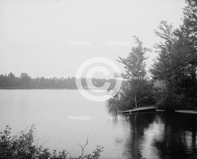 Loon Lake and Chase's Hotel, Adirondack Mts., N.Y., between 1900 and 1910. Creator: Unknown.