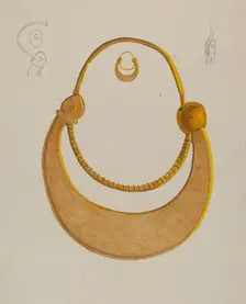 Loop Earrings, c. 1937. Creator: Tulita Westfall