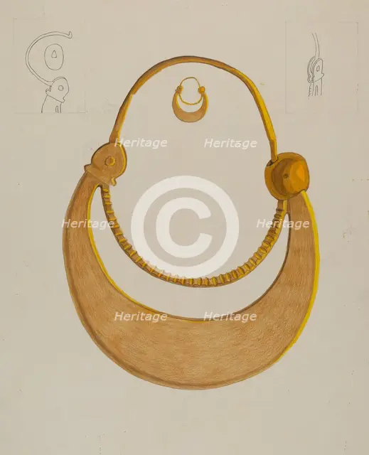 Loop Earrings, c. 1937. Creator: Tulita Westfall.