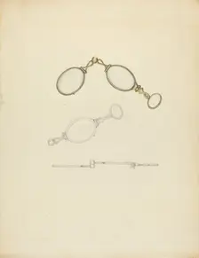 Lorgnette, c. 1940. Creator: Sylvia DeZon