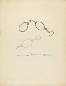 Lorgnette, c. 1940. Creator: Sylvia DeZon