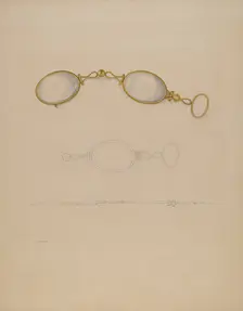 Lorgnette, c. 1937. Creator: Isidore Steinberg