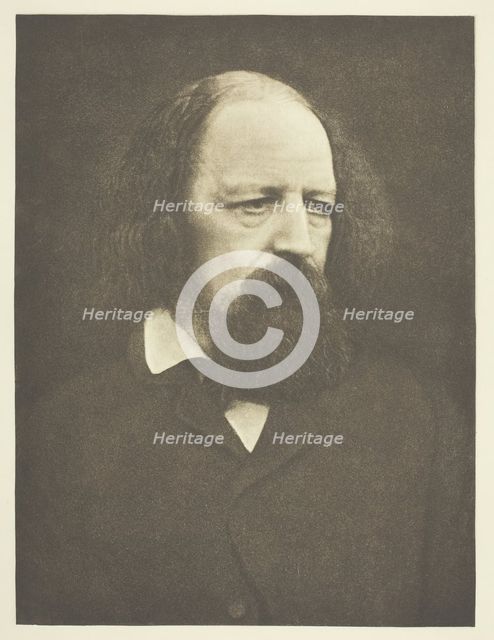 Lord Tennyson, 1867, printed October 1890. Creator: Julia Margaret Cameron.