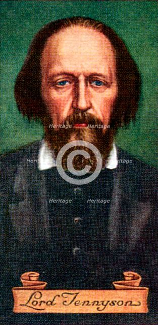 Lord Tennyson, taken from a series of cigarette cards, 1935. Artist: Unknown
