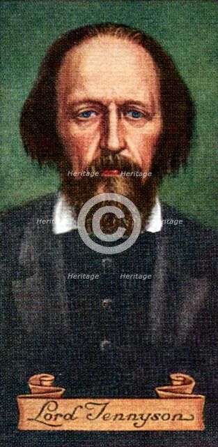 Lord Tennyson, taken from a series of cigarette cards, 1935. Artist: Unknown