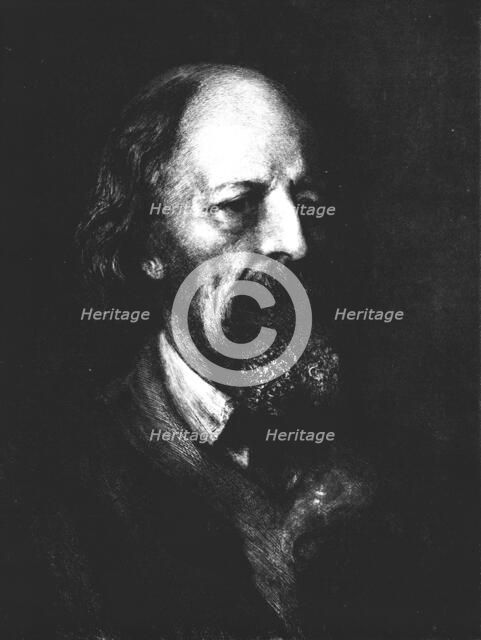 'Lord Tennyson', c1880, (1911). Artist: Hubert von Herkomer.