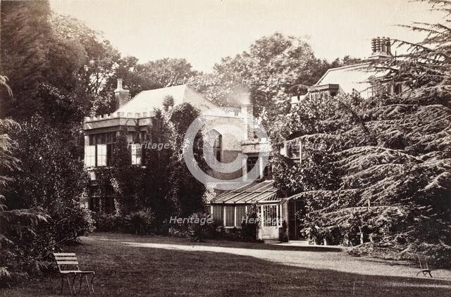Lord Tennyson's Home At Freshwater, Printed 1880 circa. Creator: Henry Herschel Hay Cameron.