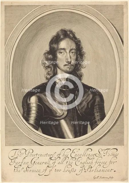 Lord Thomas Fairfax. Creator: William Faithorne.