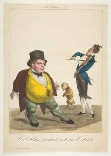 Lord-tolan prenant sa leçon de dance, La Passions, No. 7, 19th century. Creator: Basset