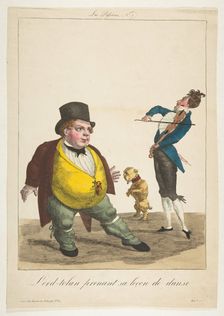 Lord-tolan prenant sa leçon de dance, La Passions, No. 7, 19th century. Creator: Basset