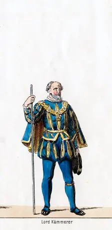 Lord treasurer, costume design for Shakespeare's play, Henry VIII, 19th century