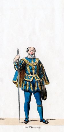 Lord treasurer, costume design for Shakespeare's play, Henry VIII, 19th century