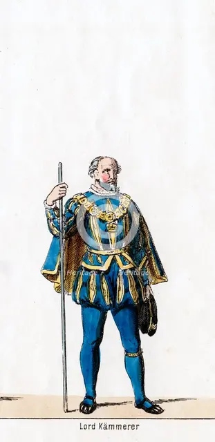Lord treasurer, costume design for Shakespeare's play, Henry VIII, 19th century. Artist: Unknown