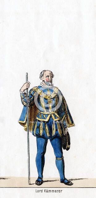 Lord treasurer, costume design for Shakespeare's play, Henry VIII, 19th century. Artist: Unknown
