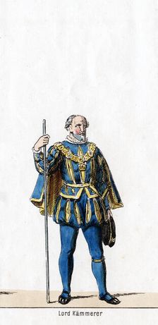 Lord treasurer, costume design for Shakespeare's play, Henry VIII, 19th century