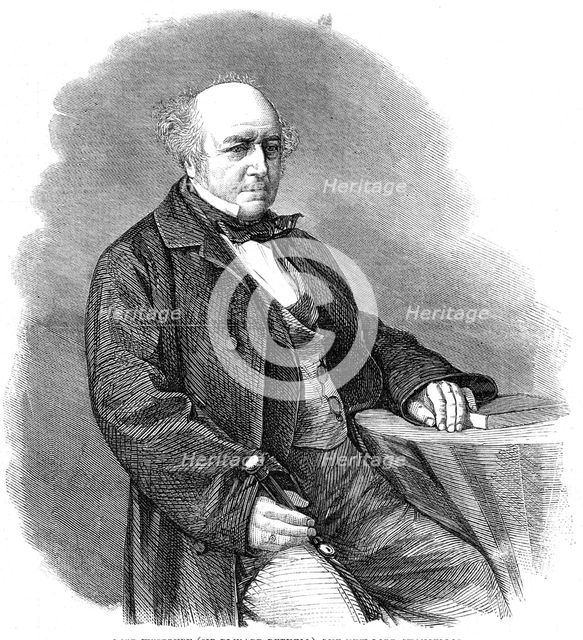 Lord Westbury (Sir Richard Bethell), the new Lord Chancellor, 1861. Creator: Unknown.