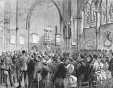 'Lord Wolsely unveiling the memorial windows in Rochester Cathedral to General Gordon and the Offic Creator: Unknown