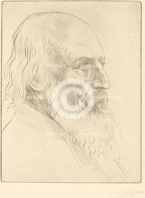 Lord A. Tennyson, 3rd plate. Creator: Alphonse Legros.