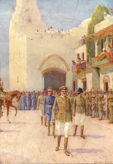 Lord Allenby Entering Jerusalem c1929. Creators: Howard Davie, Harry Payne