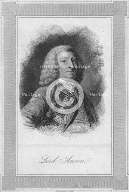 'Lord Anson', 1762. Artist: Henry Adlard.
