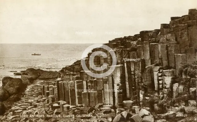 'Lord Antrims Parlour, Giants Causeway', late 19th-early 20th century.  Creator: Unknown.