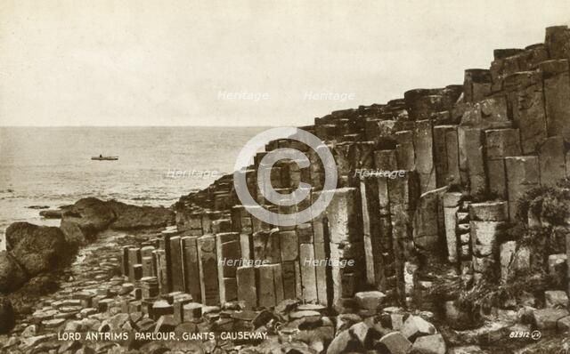 'Lord Antrims Parlour, Giants Causeway', late 19th-early 20th century.  Creator: Unknown.