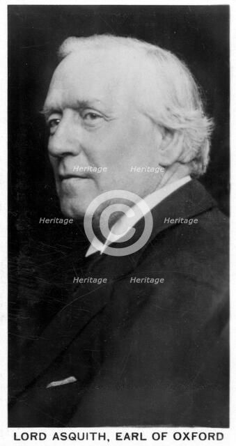 Lord Asquith (1852-1928), Earl of Oxford, British Liberal Statesman, 1925-1928.. Artist: Unknown