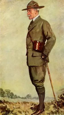 Lord Baden-Powell, 1911, (1944). Creator: Ape Junior