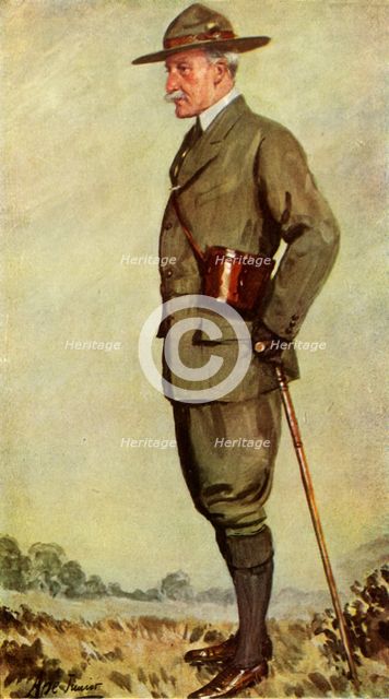 Lord Baden-Powell, 1911, (1944).  Creator: Ape Junior.