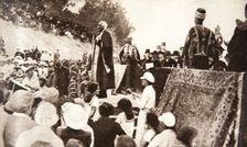 Lord Balfour speaking at the Hebrew University, Jerusalem, Palestine, 1927. Artist: Topical Press Agency