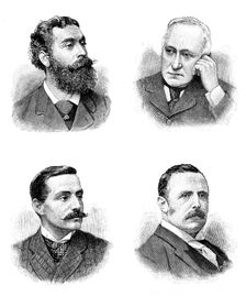Lord Battersea; Lord Welby; Mr. Charles E. Hobhouse; Mr. William H. Holland, 1895. Creator: P Naumann
